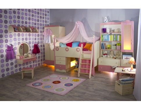 Мебель для детской комнаты девочки "Принцесса"