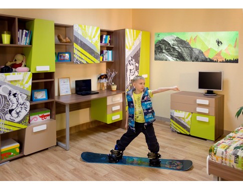 Комната для подростка мальчика "Slash сноуборд"