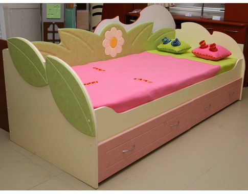 Кровать детская односпальная "Волшебные ромашки"