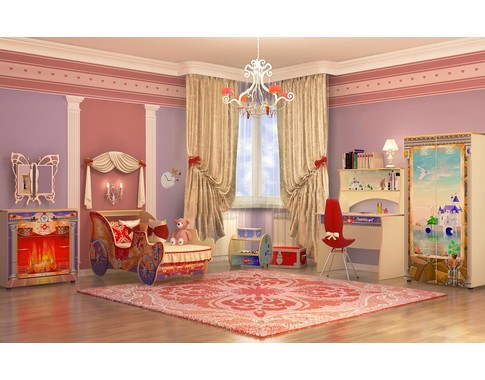 Детская мебель в комнату девочки "Сказочный Замок"