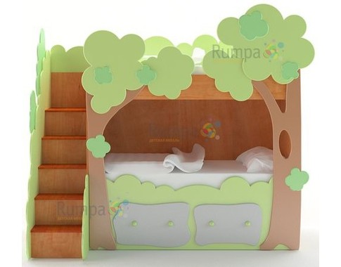 Двухъярусная детская кровать с ящиками "Гном"