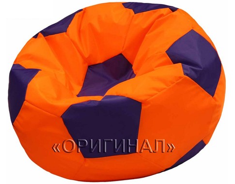 Кресло-мяч детское оранжево-синее