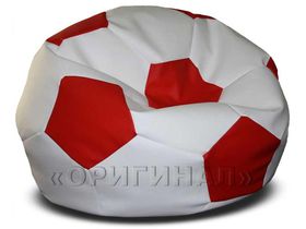 Кресло-мяч большое бело-красное