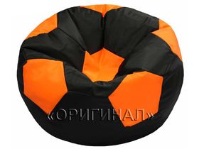 Кресло мяч детское чёрно-оранжевое