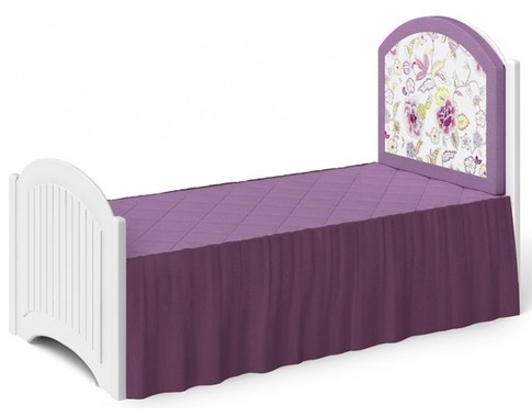 Кровать в нескольких размерах из коллекции "La Fleur" с изголовьем