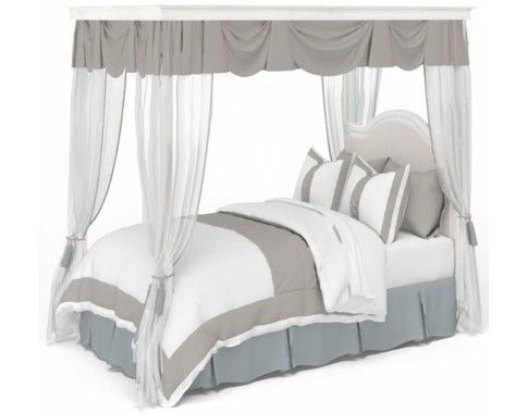 Кровать с изголовьем и балдахином "Provence"