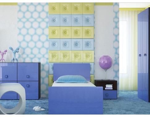 Детская комната для мальчика "Аватар" с синими фасадами