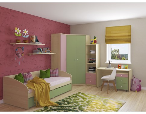 Детская комната Next с кроватью диваном и угловым шкафом