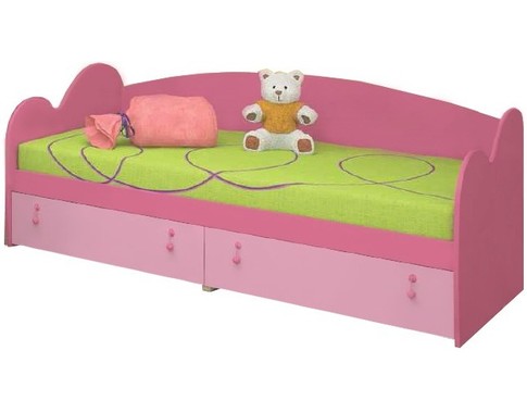 Кровать-диван 90*200 с резным изголовьем/изножьем "Миа"