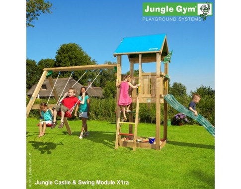 Детский городок "Jungle Castle & Swing Module X'tra & Rock Module"