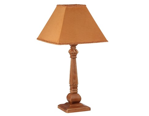 Лампа настольная "Бернар" коричневый дуб с золотой патиной