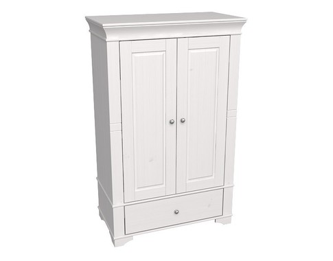 Шкаф 2х дверный малый в белом цвете из коллекции "Бейли"