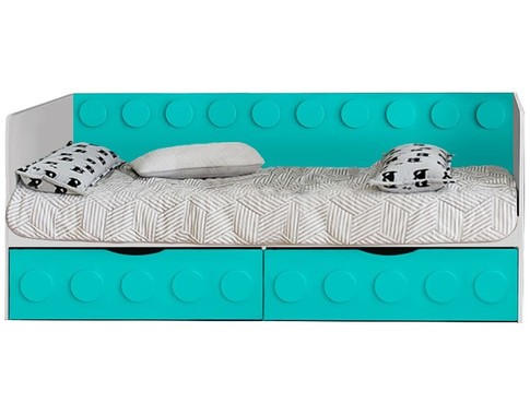 Диван-кровать подростковый с 2-мя ящиками "Леголэнд" под матрас 200*80