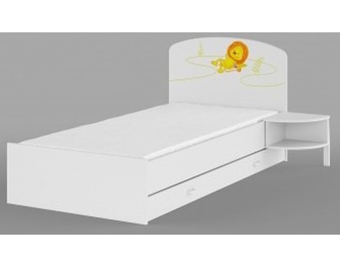 Детская одноярусная кровать из коллекции "Джунгли"