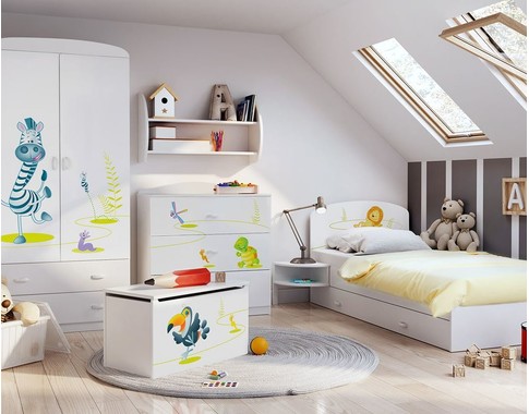 Детская комната для малышей "Happy Animals White" 