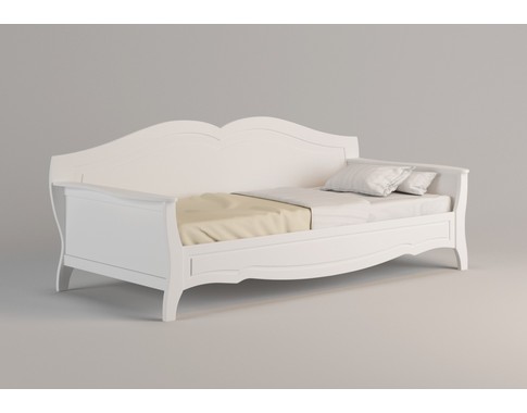 Детская кровать-диван в белой цветовой гамме "Шандель" 