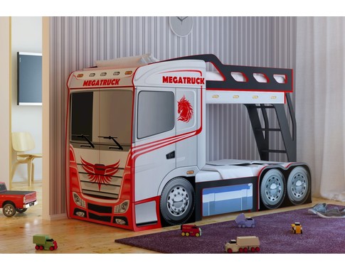 Детская оригинальная  двухъярусная кровать "Truck"