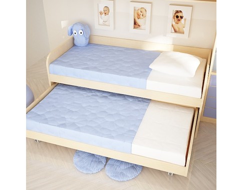 Низкая детская двухъярусная кровать кровать "Макс"