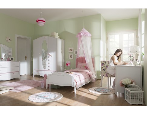 Детская комната для девочек "Crown" с кроватью в нескольких размерах