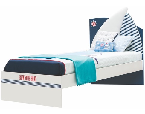 Детская кровать для мальчика под матрас 90*200 из коллекции "Nautica"