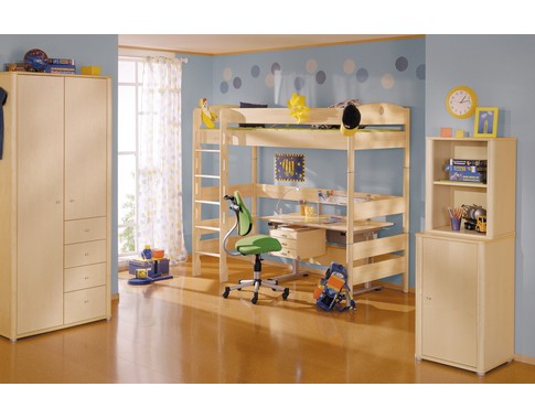 Мебель для детской комнаты "Fleximo" с кроватями чердаками