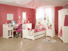 Детская комната для девочек подростков "Sylvie" в белом цвете 
