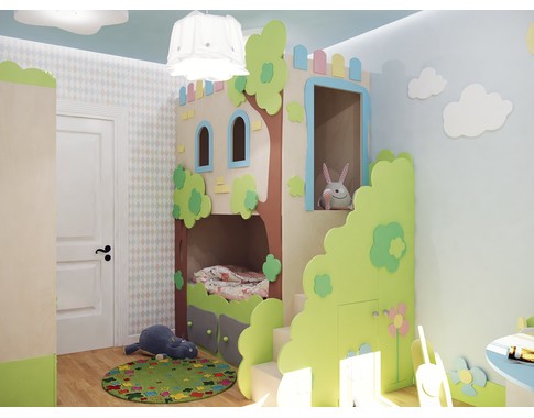 Детская спальня для ребенка "Заколдованный лес - Эльф"