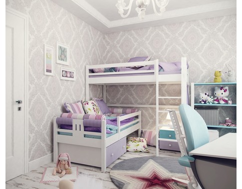 Детская спальня для двух девочек "Нежные лилии"
