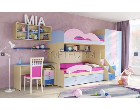 Детская комната для двоих детей "МИА" (Комбинация 7)
