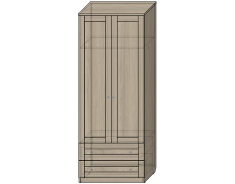 Шкаф 2-х дверный с ящиками и штангой "Верес"