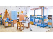 Детская комната "Праздник" с кроватями из массива бука