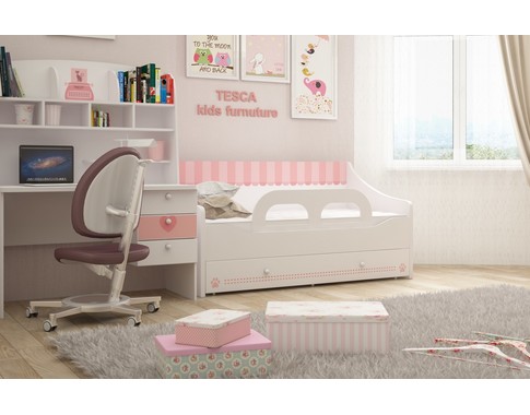 Кровать-диван в комнату для девочки из коллекции "Кошки" в нескольких размерах
