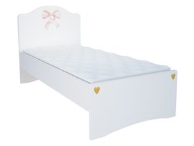 Кровать в нескольких размерах с фигурным изголовьем в комнату для девочки "Lа Princess"