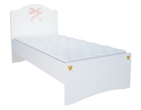 Кровать в нескольких размерах с фигурным изголовьем в комнату для девочки "Lа Princess"