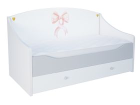 Детская кровать-диван в нескольких размерах "La Princess" - Вариант 2 с "рисунком Бант"