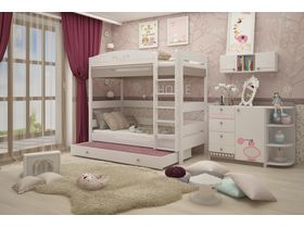 Детская комната для двух девочек "Mon coure" c двухъярусной кроватью 