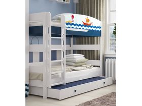 Двухъярусная кровать в детскую 160 см из массива бука "Морская"