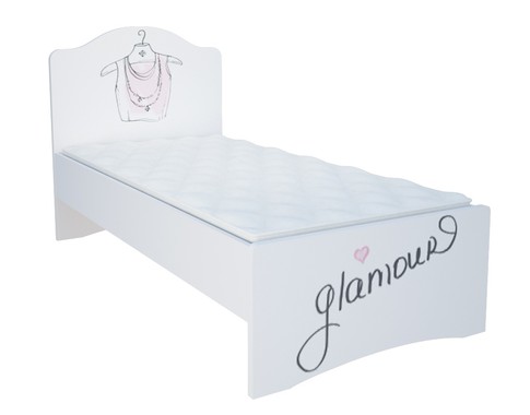 Кровать для девочки с фигурным изголовьем "Парижанка"