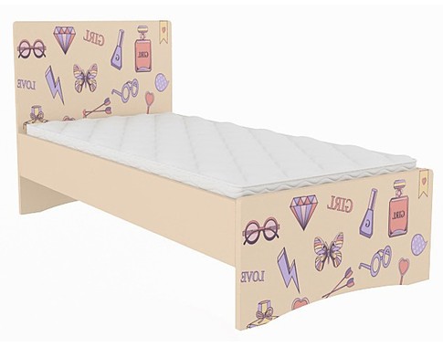 Детская кровать для девочек "Париж" в нескольких размерах