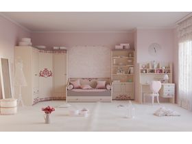 Мебель для детской комнаты девочек "Сиена"