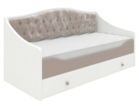Кровать-диван "Moncoure" в нескольких размерах с мягкой спинкой