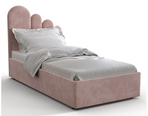Кровать с мягкой обивкой и подъемной решеткой (Цвет обивки на выбор) - Вариант 1