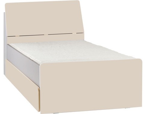 Детская диван-кровать 90x200 cо спинкой-ящиком и подъемной решеткой из коллекции "2PIR"