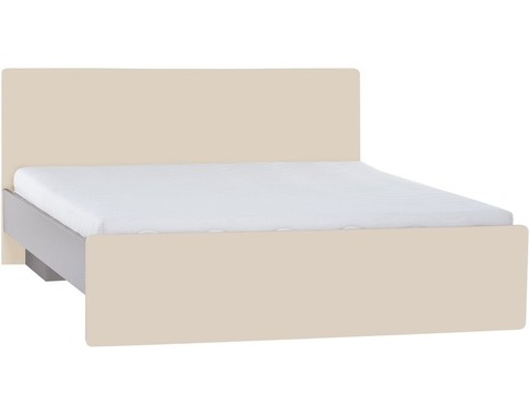 Кровать двуспальная с плоской спинкой из коллекции "2PIR"