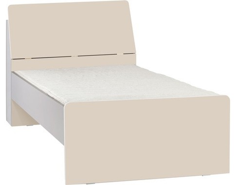 Детская кровать под матрас 90х200, спинка с ящиком для белья из коллекции "2PIR"