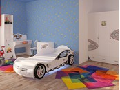 Детская комната c кроватью машиной "Sport" для мальчика