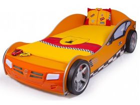 Кровать-машина "Формула оранжевая"