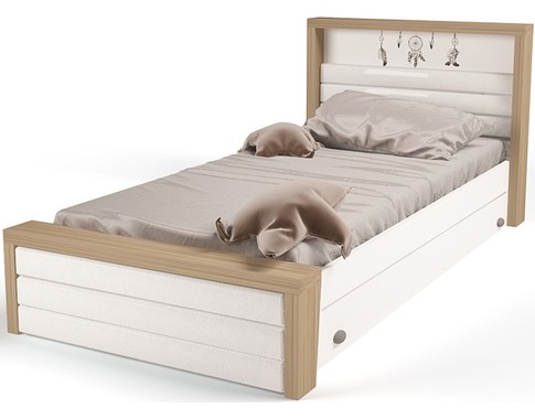 Кровать с ящиком для хранения и мягким изножьем Mix Ловец снов в нескольких размерах №4